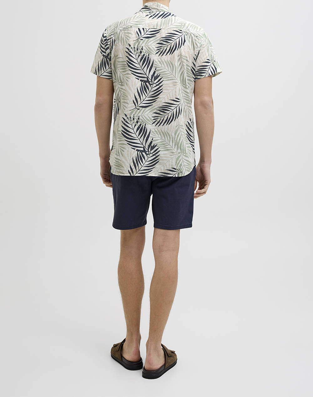 JJREBEL JREBVERDANT POPLIN SHIRT SS 12270271-Cloud Dancer Multi φωτογραφία