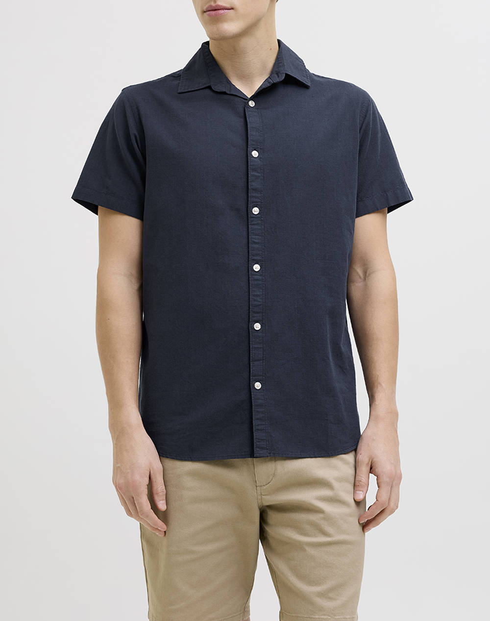 JJ REBEL JJ REBEL JREBMOSS SUNNY SHIRT SS 12270668-Navy Blazer NavyBlue