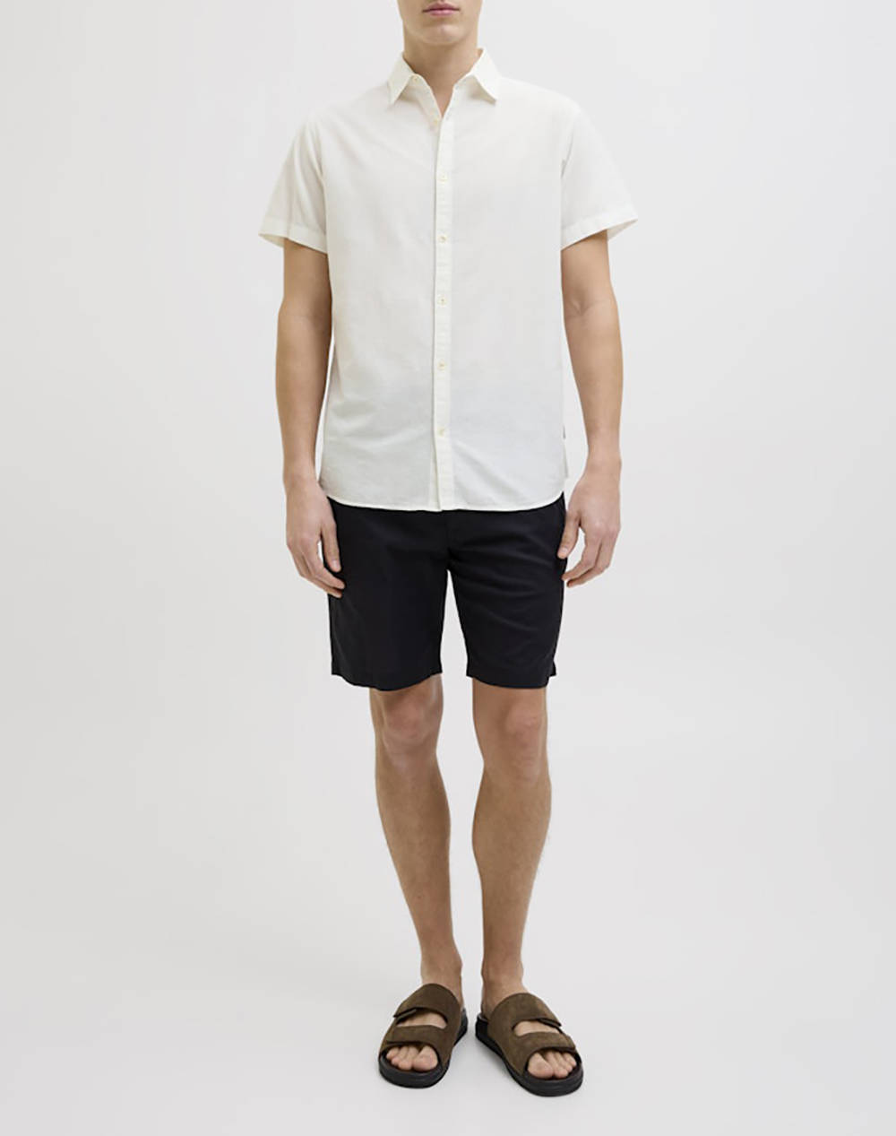 JJ REBEL JREBMOSS SUNNY SHIRT SS 12270668-BRIGHT WHITE OffWhite φωτογραφία