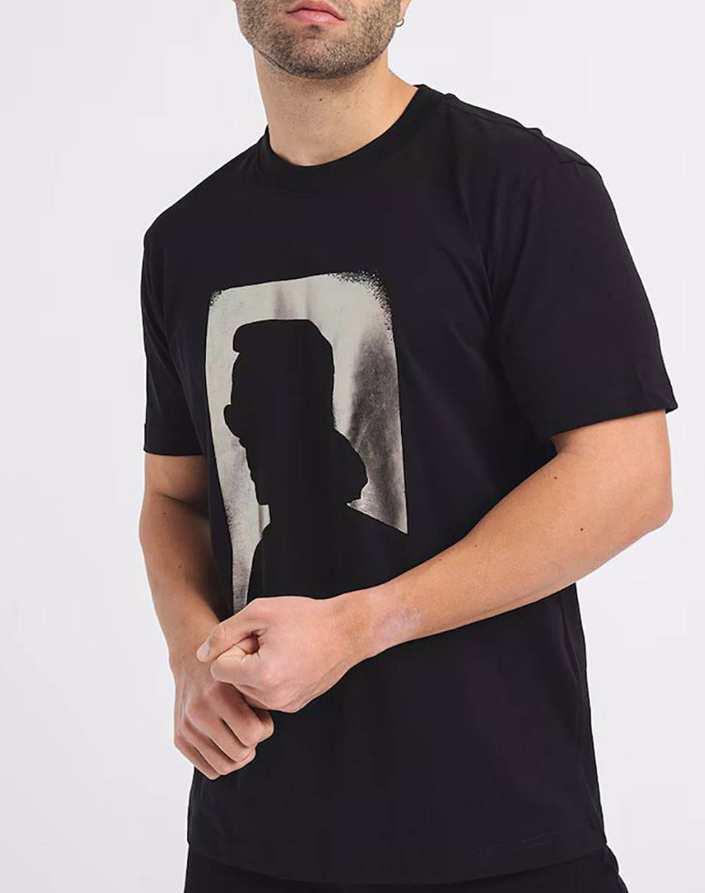 KARL LAGERFELD JEANS KLJ REG SS KARL TEE A1M17052-999 Black