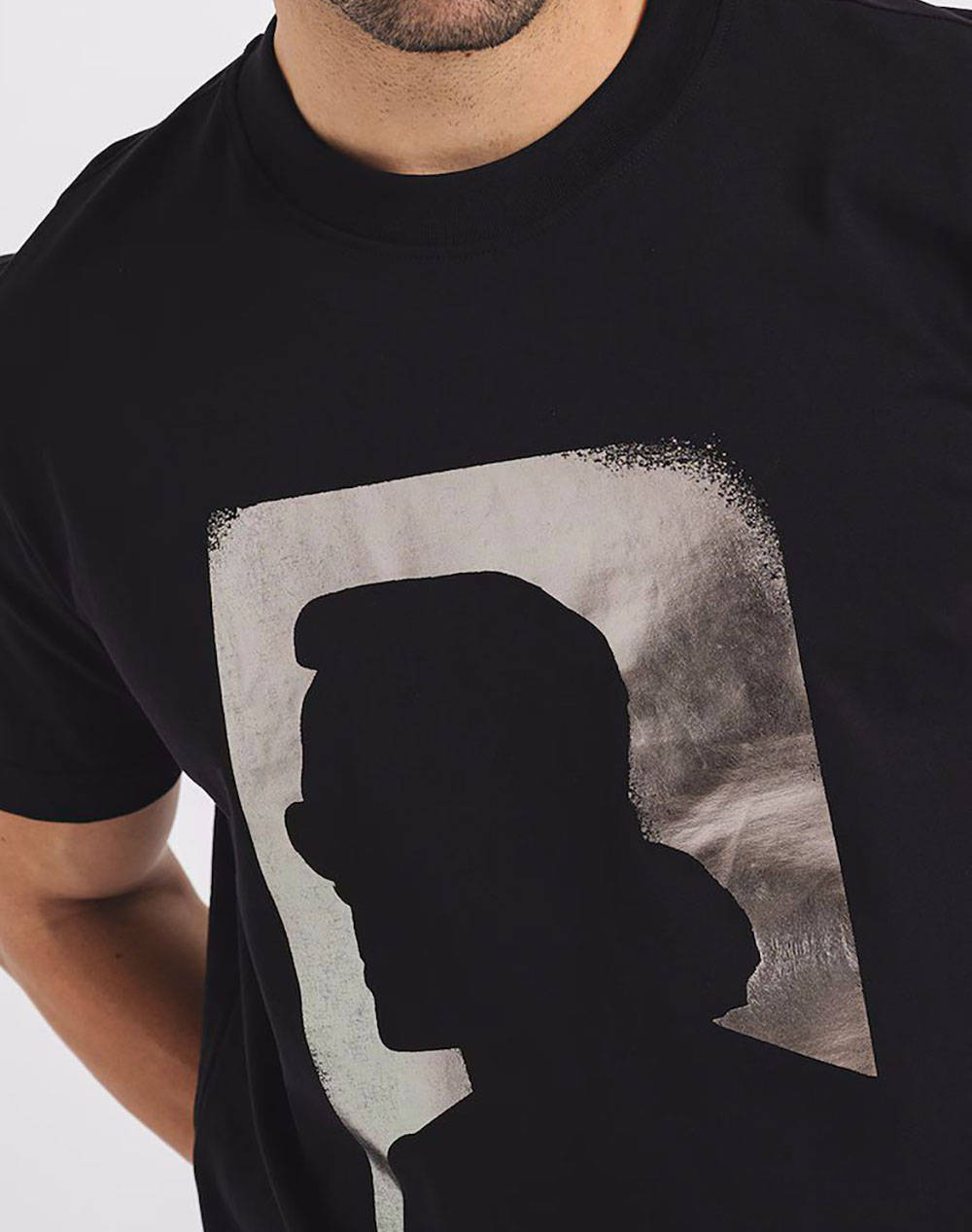 Karl Lagerfeld Jeans Klj Reg Ss Tee A1M17052-999 Black ανδρικά ρούχα μπλούζες T-Shirt Politikos Shop Πολιτικός
