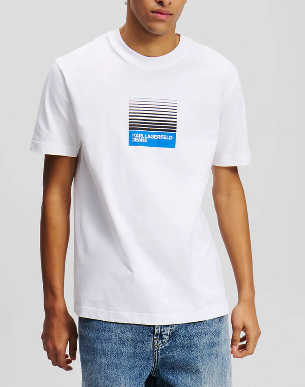 KARL LAGERFELD JEANS KLJ REG BOX FADE LOGO TEE