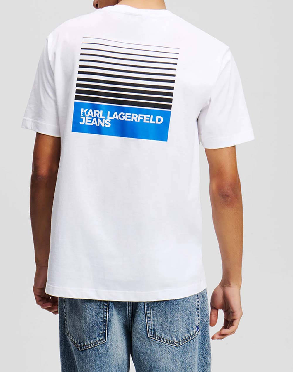 KARL LAGERFELD JEANS KLJ REG BOX FADE LOGO TEE