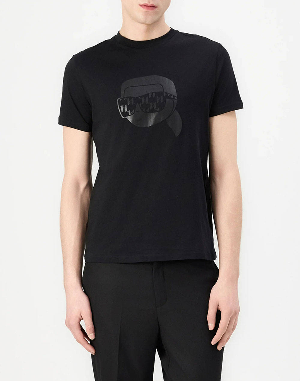 KARL LAGERFELD T-SHIRT CREWNECK 755076-552251-990 Black