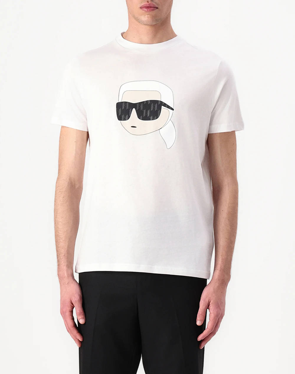 KARL LAGERFELD T-SHIRT CREWNECK 755073-552251-10 White