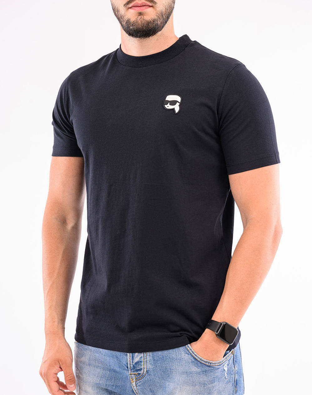 KARL LAGERFELD T-SHIRT CREWNECK 755710-552224-690 DarkBlue