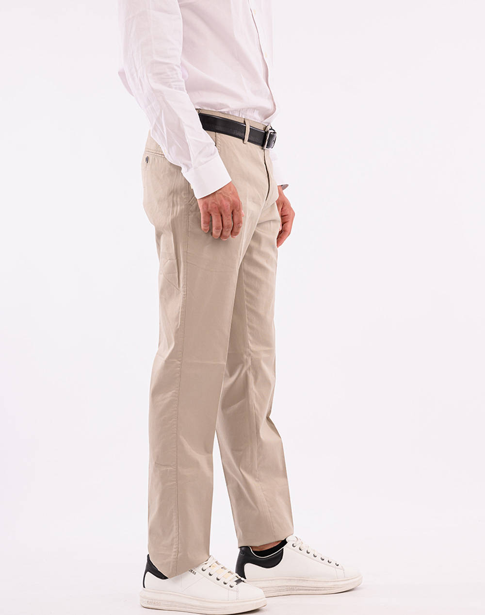 LEXTON ΠΑΝΤΕΛΟΝΙ 09.35.DOBBY CHINO-STONE Ecru φωτογραφία