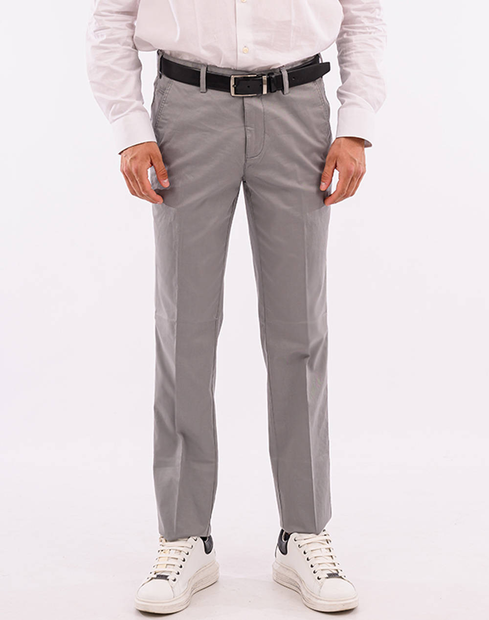 LEXTON ΠΑΝΤΕΛΟΝΙ 09.35.DOBBY CHINO-GREY Gray