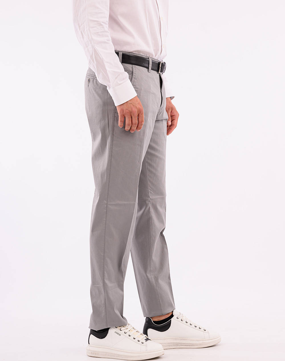 Lexton Παντελόνι 09 35 Dobby Chino-Grey Gray ανδρικά ρούχα παντελόνια Chinos Politikos Shop Πολιτικός