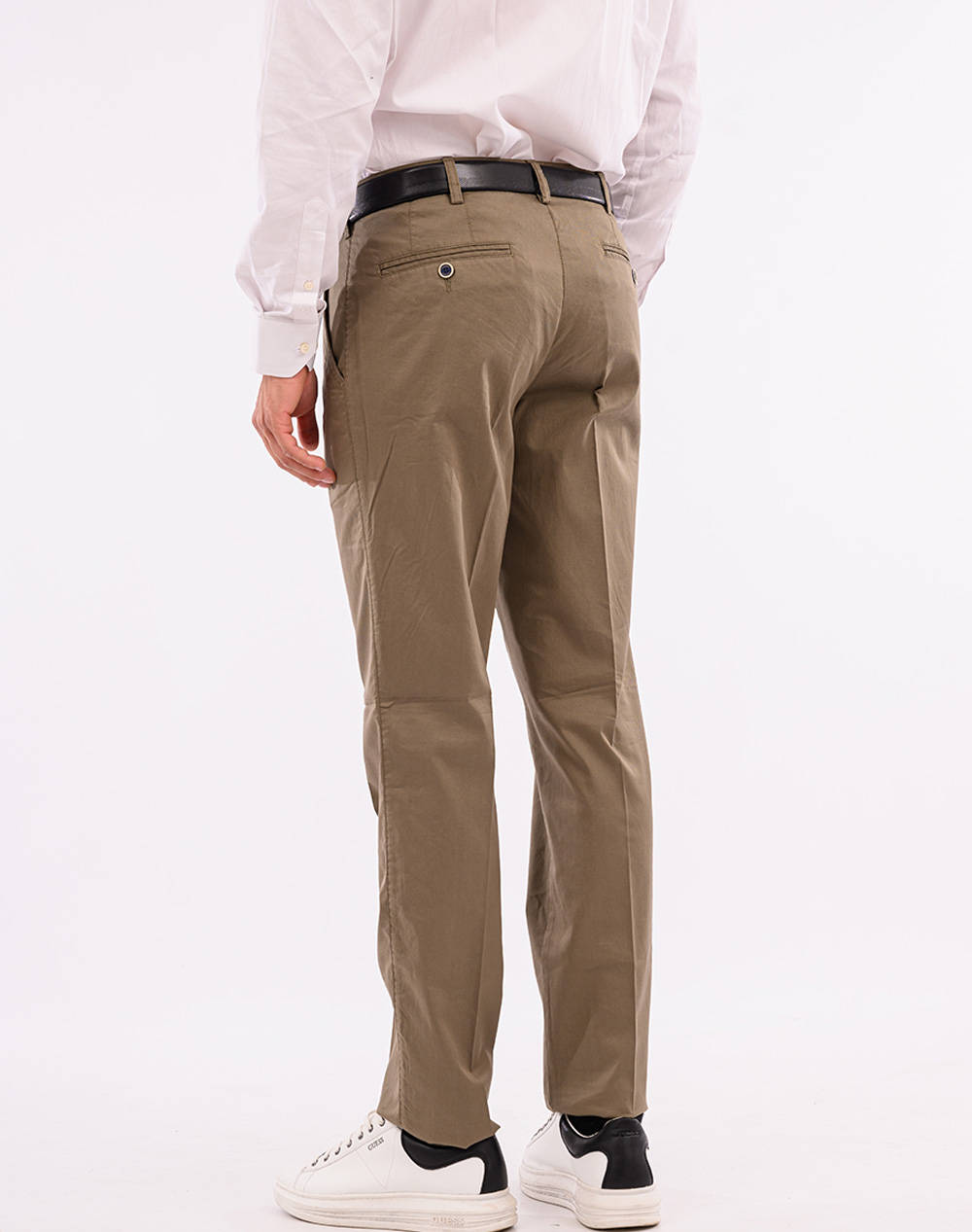 LEXTON ΠΑΝΤΕΛΟΝΙ 09.35.DOBBY CHINO-KHAKI Khaki φωτογραφία