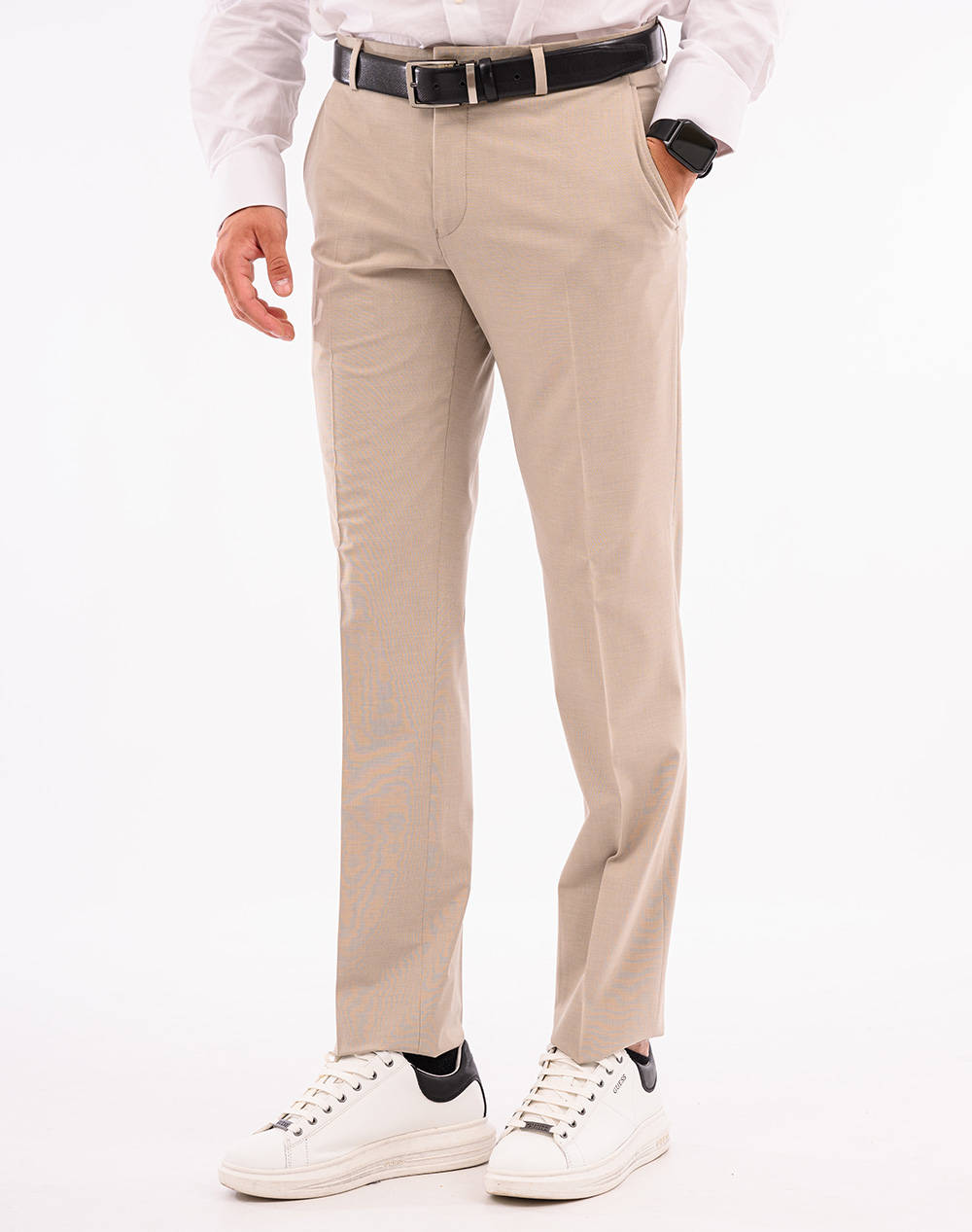 LEXTON LEXTON ΠΑΝΤΕΛΟΝΙ 09.35.WOOL MIX REG PANTS-BEIGE Biege