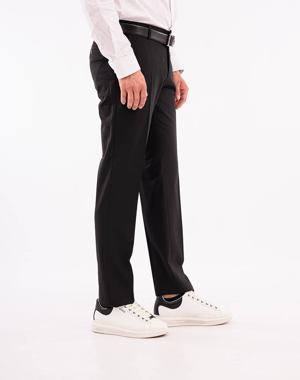 LEXTON ΠΑΝΤΕΛΟΝΙ 09.35.WOOL MIX REG PANTS-BLACK Black φωτογραφία