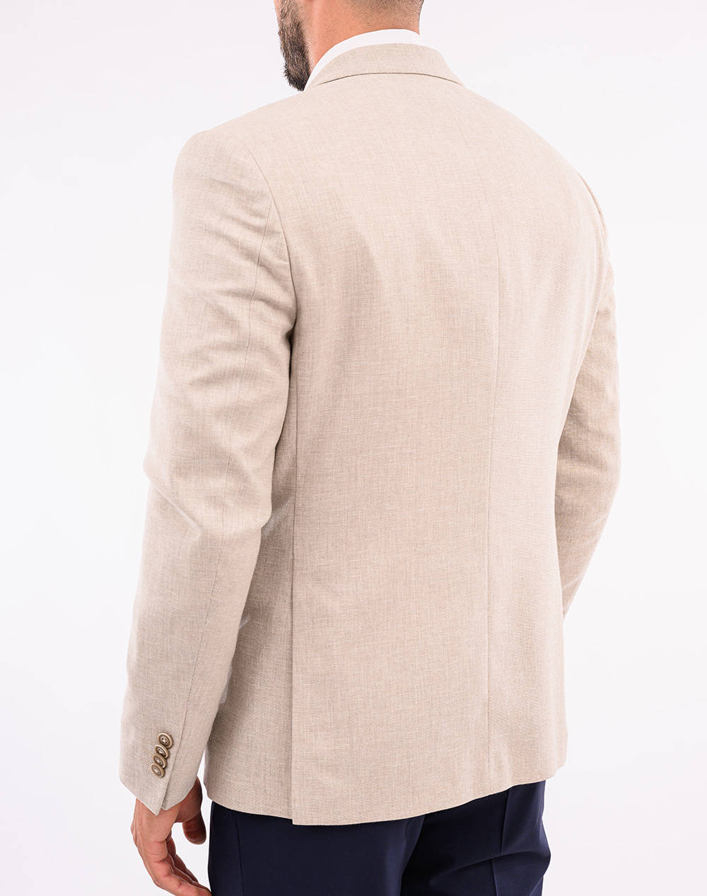 LEXTON ΣΑΚΑΚΙ 08.35.MIX LINEN JACKET-BEIGE Biege φωτογραφία