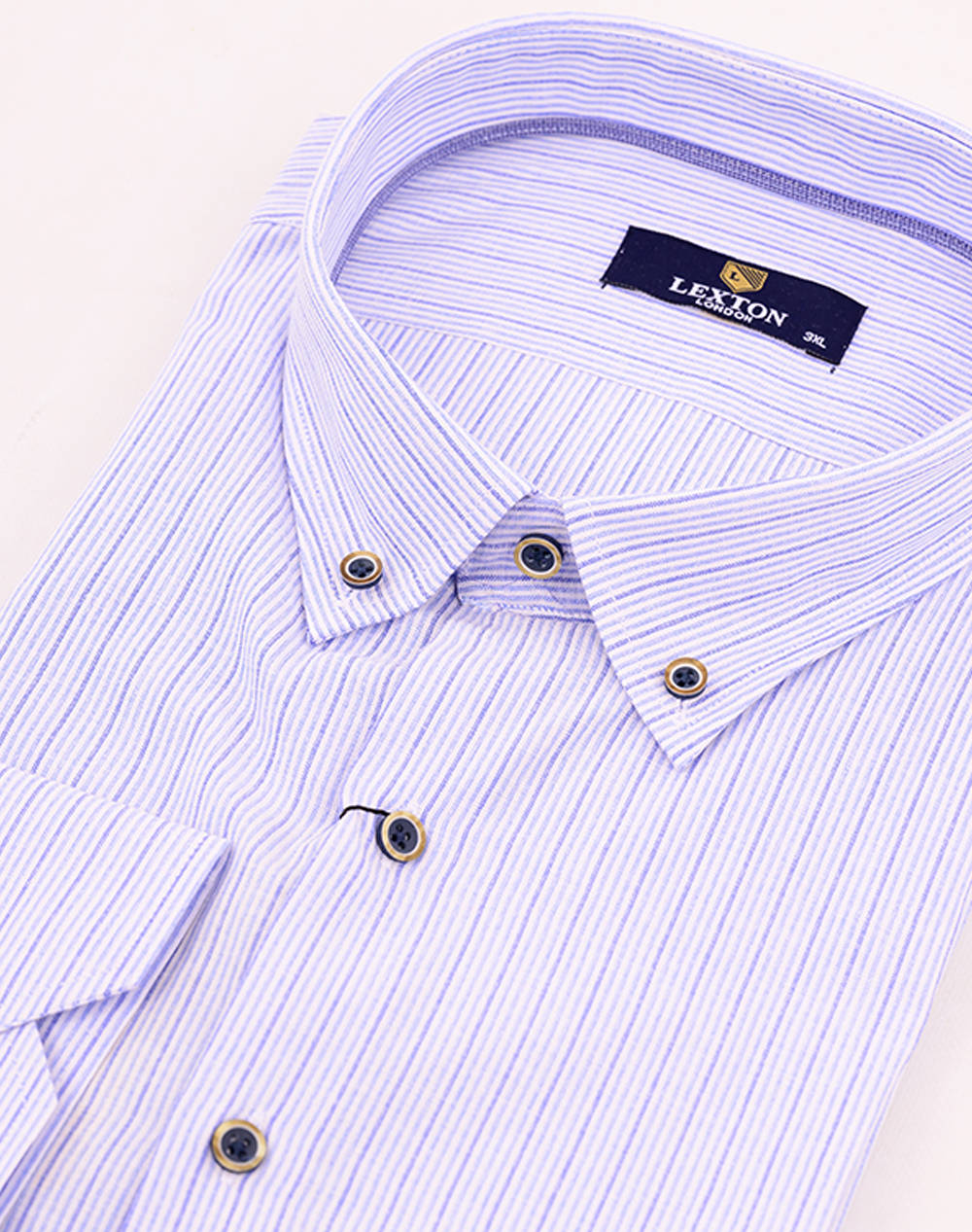 LEXTON ΠΟΥΚΑΜΙΣΟ M/Μ 11.35.TOULOUSE-BLUE Blue φωτογραφία