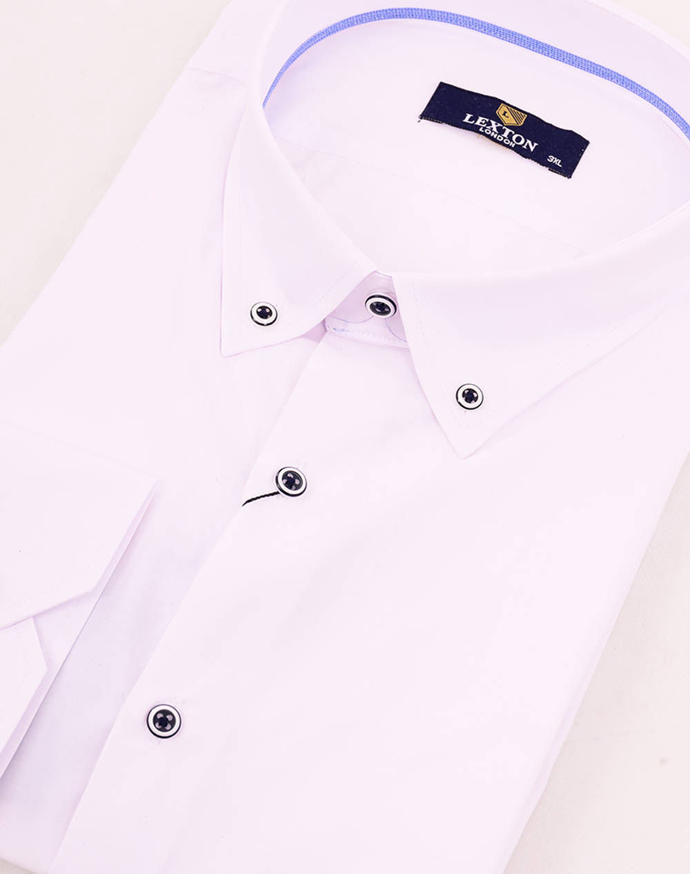 LEXTON ΠΟΥΚΑΜΙΣΟ M/Μ 11.35.ORLEANS POPLIN-WHITE White φωτογραφία