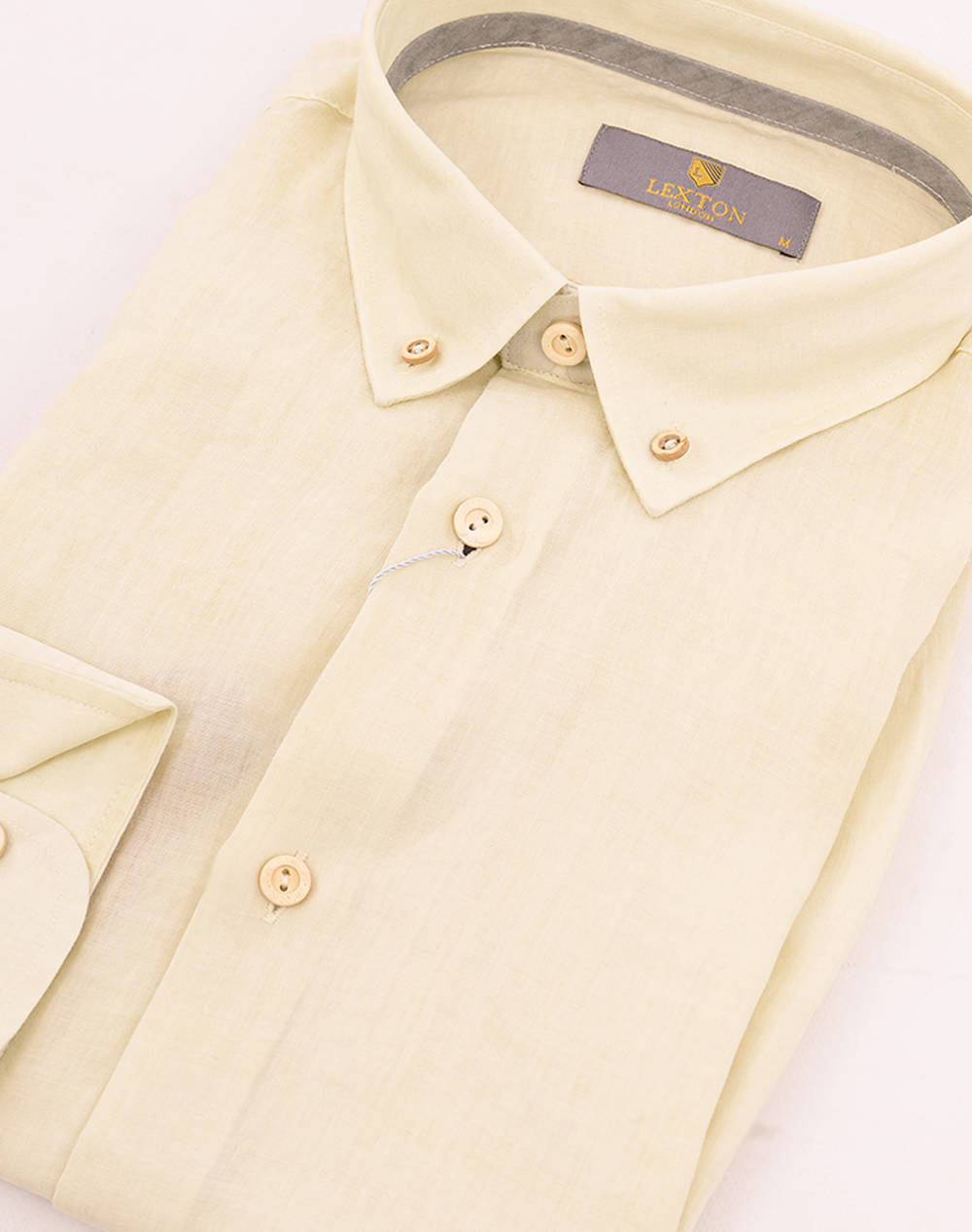 LEXTON ΠΟΥΚΑΜΙΣO 11.35.JAMAICA BUTTON DOWN-ECRU Ecru φωτογραφία