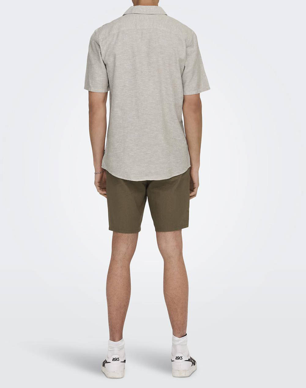 ONLY&SONS ONSCAIDEN LIFE SS SOLID RESORT LINENNOOS 22025116-Chinchilla LightGray φωτογραφία