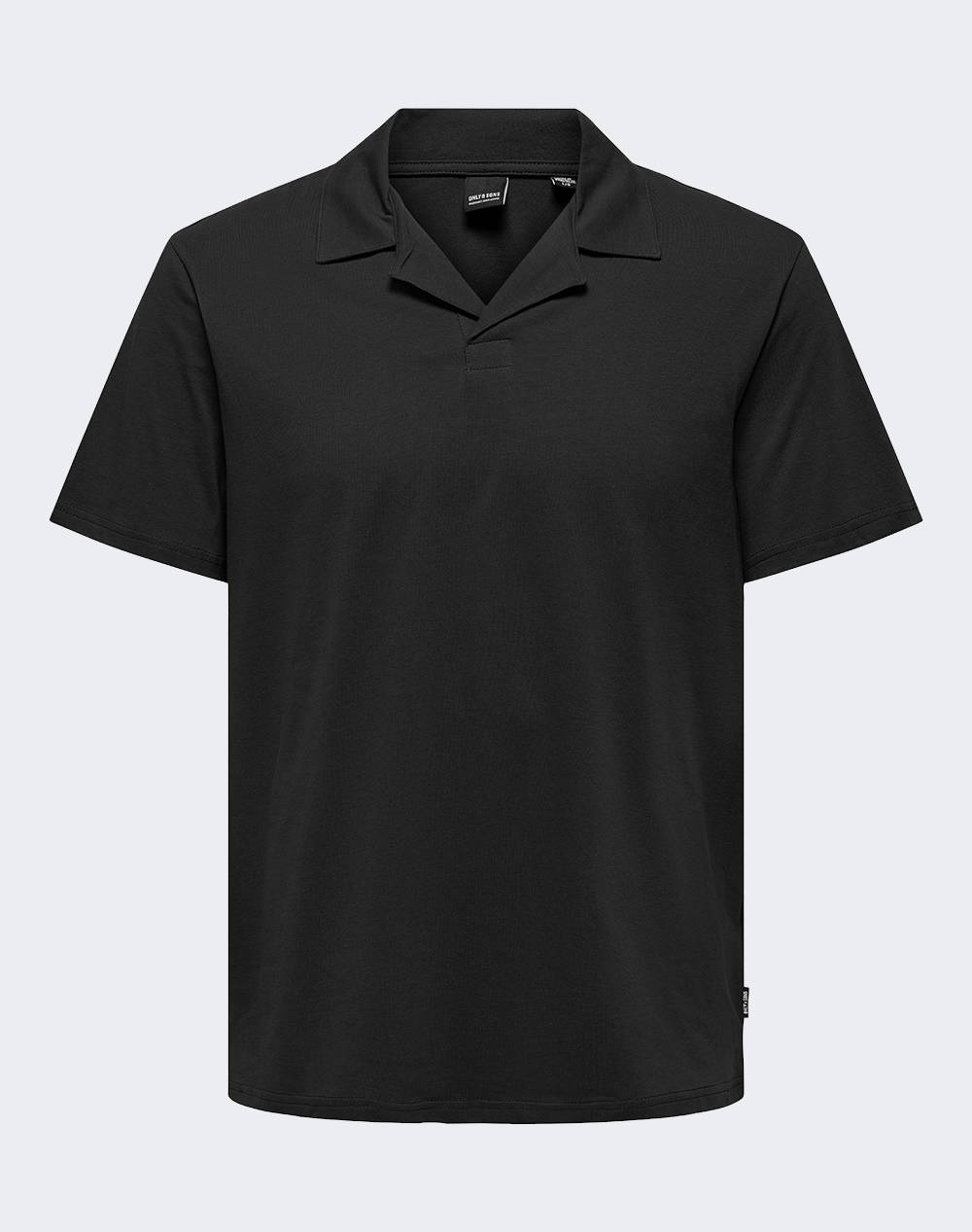 ONLY&SONS ONSABRAHAM REG SS RESORT POLO CS 22019294-BLACK Black φωτογραφία