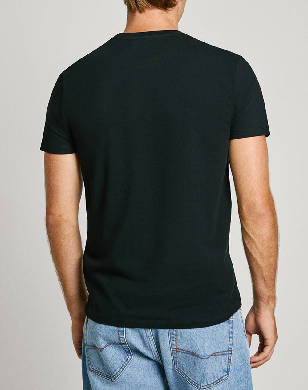 PEPE JEANS DROP 0 ORIGINAL STRETCH N ΜΠΛΟΥΖΑ ΑΝΔΡΙΚΟ PM508210-999/BLACK Black φωτογραφία