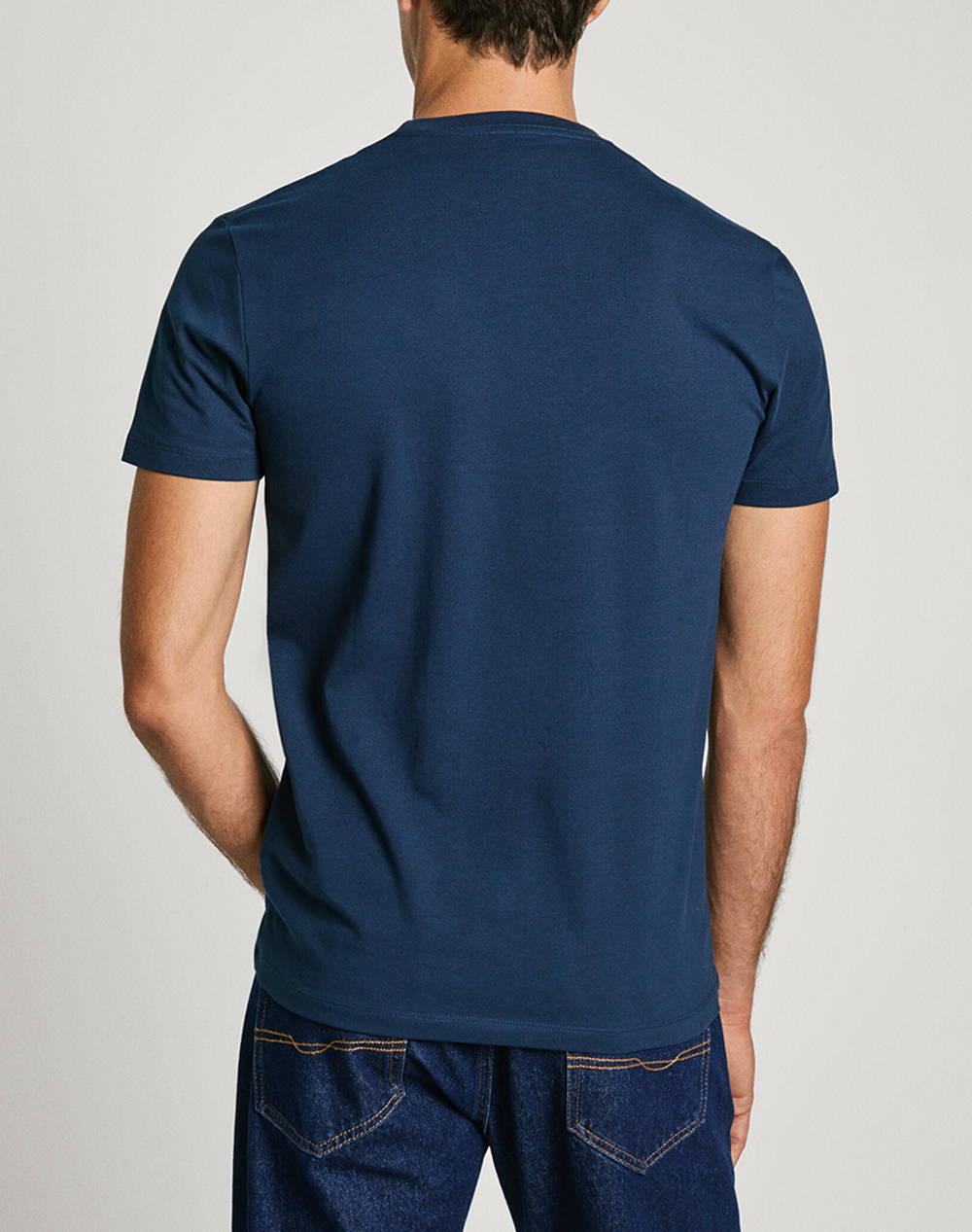 PEPE JEANS DROP 0 ORIGINAL STRETCH N ΜΠΛΟΥΖΑ ΑΝΔΡΙΚΟ PM508210-595/NAVY NavyBlue φωτογραφία