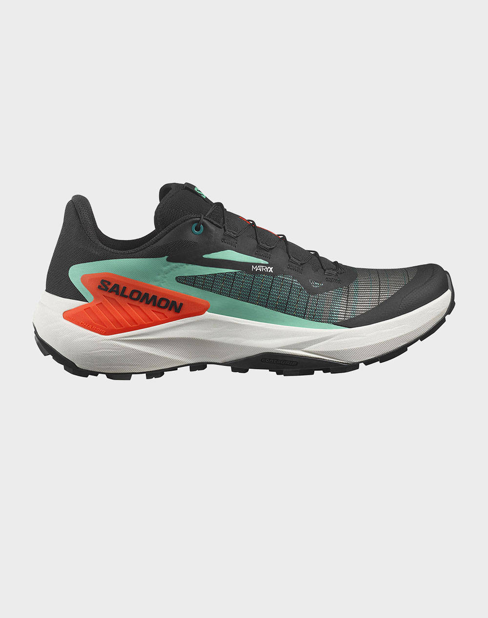 SALOMON SALOMON TRAIL RUNNING - GENESIS GENESIS BLACK / ELECTRIC GREEN / CHERRY TOMATO ΠΑΠΟΥΤΣΙ ΑΝΔΡΙΚΟ L47688200-UNIQUE Multi