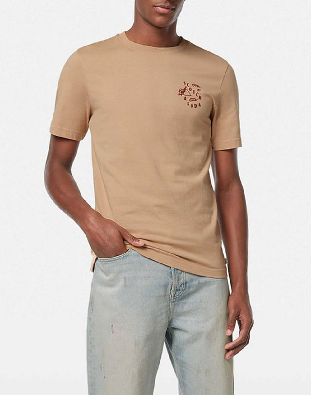 SCOTCH&SODA SCOTCH&SODA ΜΠΛΟΥΖΑ ΚΜ 180047-SC230.7652.01 Camel