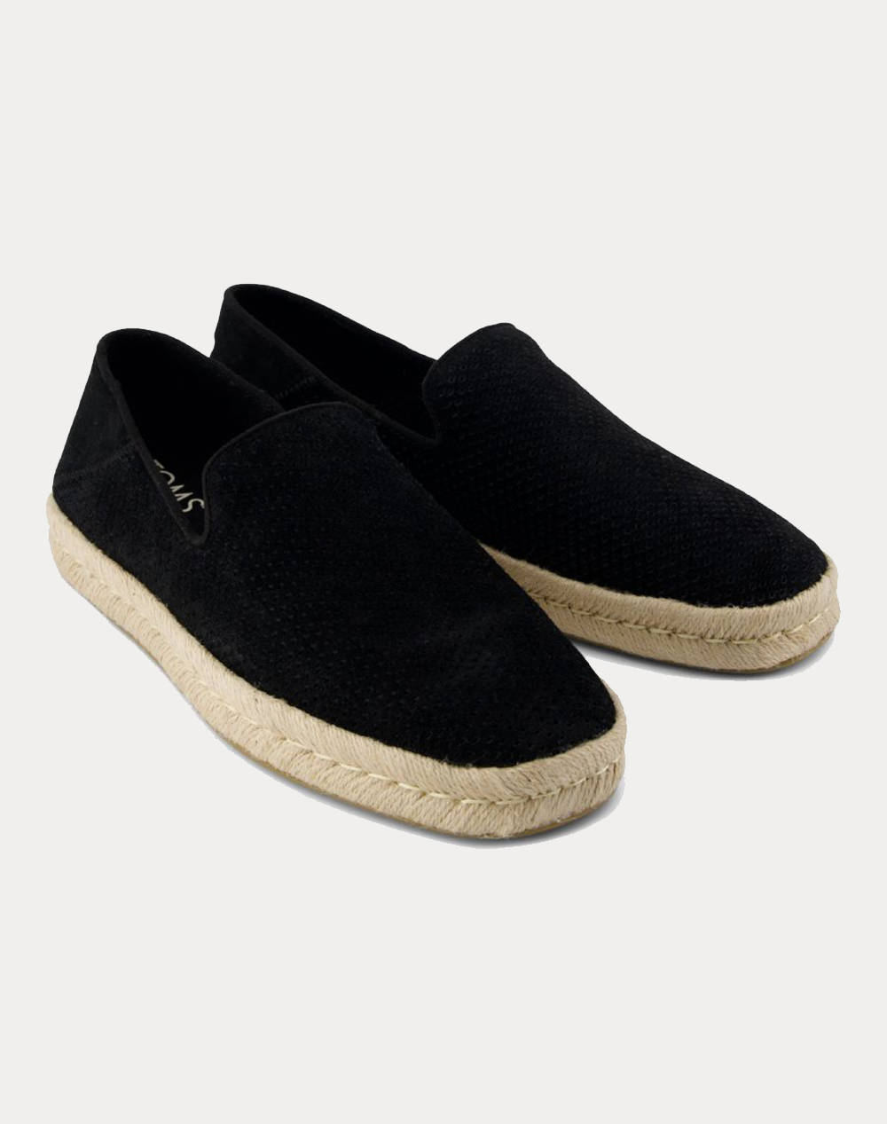 TOMS BLK DMND PERF SUDE MN SANTGO ESP 10021909-BLACK Black φωτογραφία