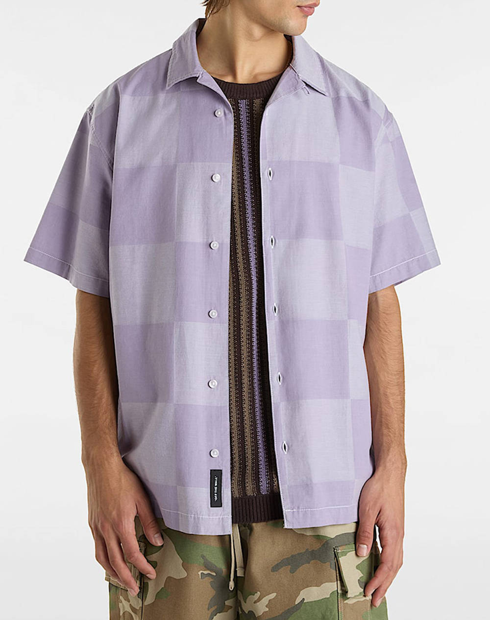 VANS VANS Kessler Checkerboard SS VN000M18E571-VNE57 Purple