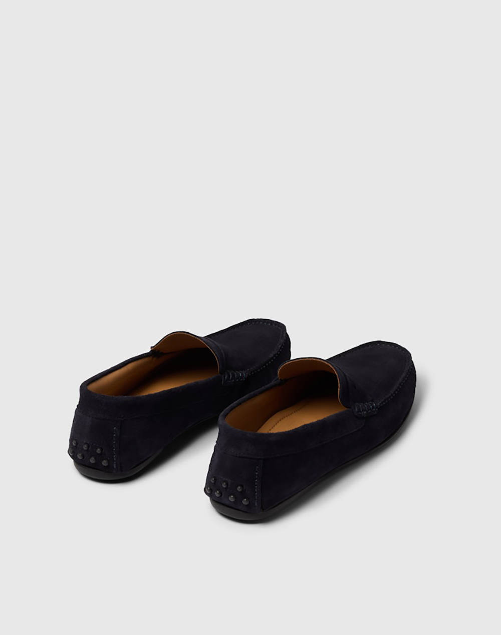 SELECTED SLHSERGIO SUEDE PENNY DRIVING SHOE 16089391-Dark Navy NavyBlue φωτογραφία