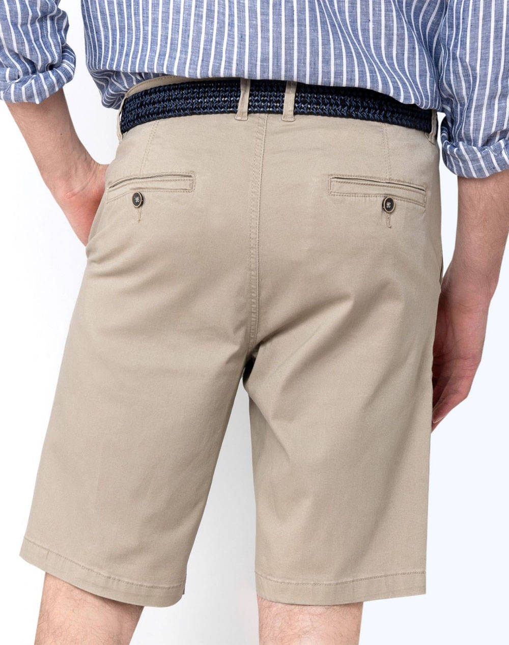 THE BOSTONIANS ΒΕΡΜΟΥΔΑ CHINOS REGULAR FIT 3EN202401-DARK Biege φωτογραφία