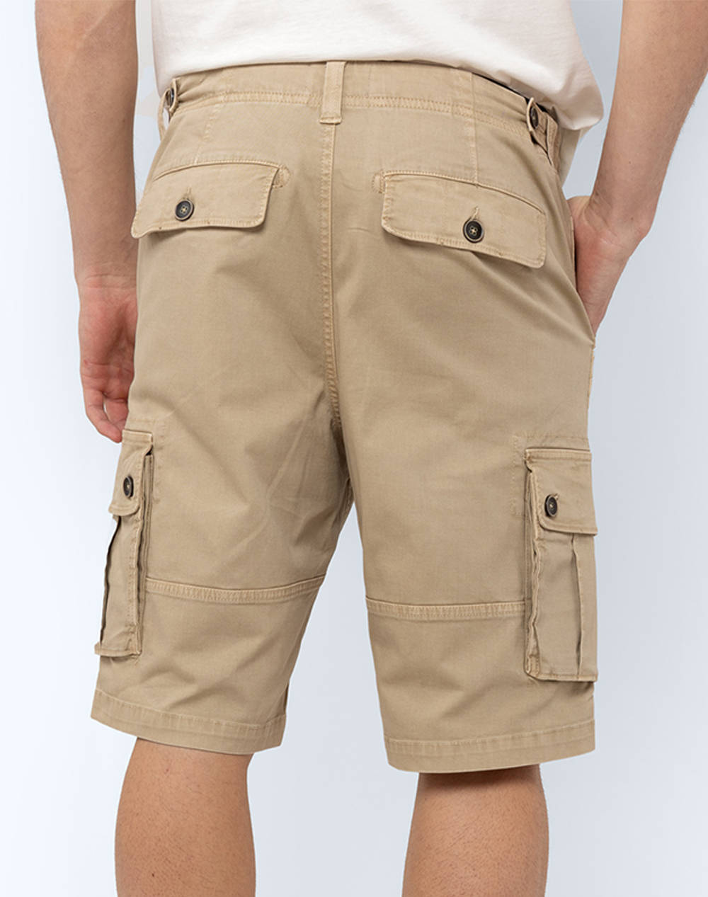 THE BOSTONIANS ΒΕΡΜΟΥΔΑ CARGO REGULAR FIT 3EN202403-DARK Biege φωτογραφία