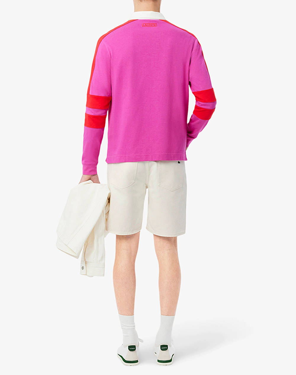 LACOSTE ΒΕΡΜΟΥΔΑ 3FH9932-70V Ecru φωτογραφία