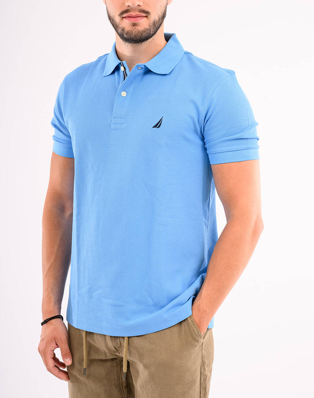 NAUTICA NAUTICA ΜΠΛΟΥΖΑ POLO ΚΜ SS FCA CLASSIC FIT DECK POLO 3NCK17000-48I Ciel
