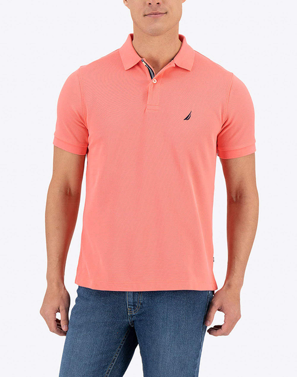 NAUTICA NAUTICA ΜΠΛΟΥΖΑ POLO ΚΜ SS FCA CLASSIC FIT DECK POLO 3NCK17000-6TH Coral