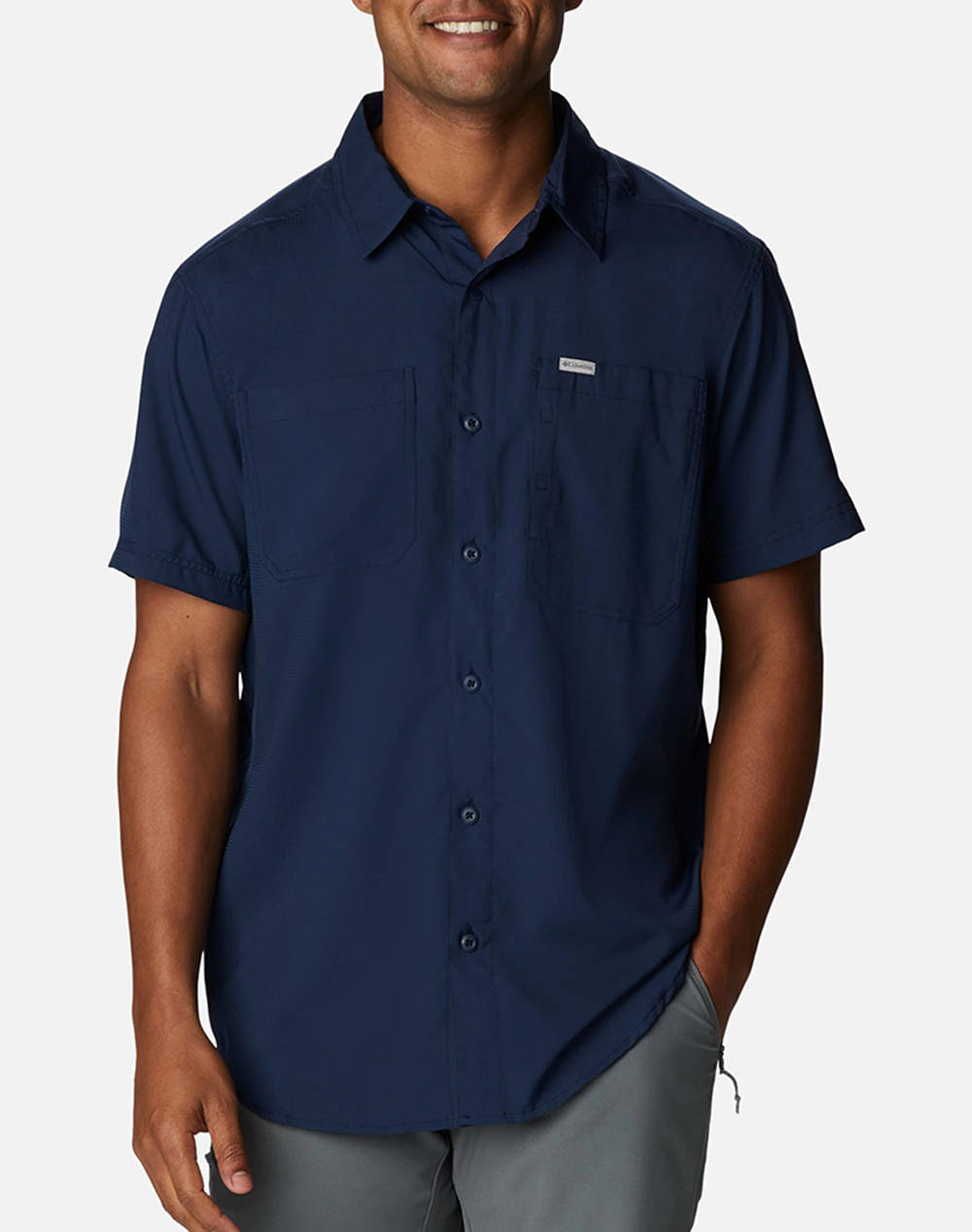 COLUMBIA COLUMBIA Ανδρικό Πουκάμισο Silver Ridge™ Utility Lite Short Sleeve CD33-2030725-464 NavyBlue