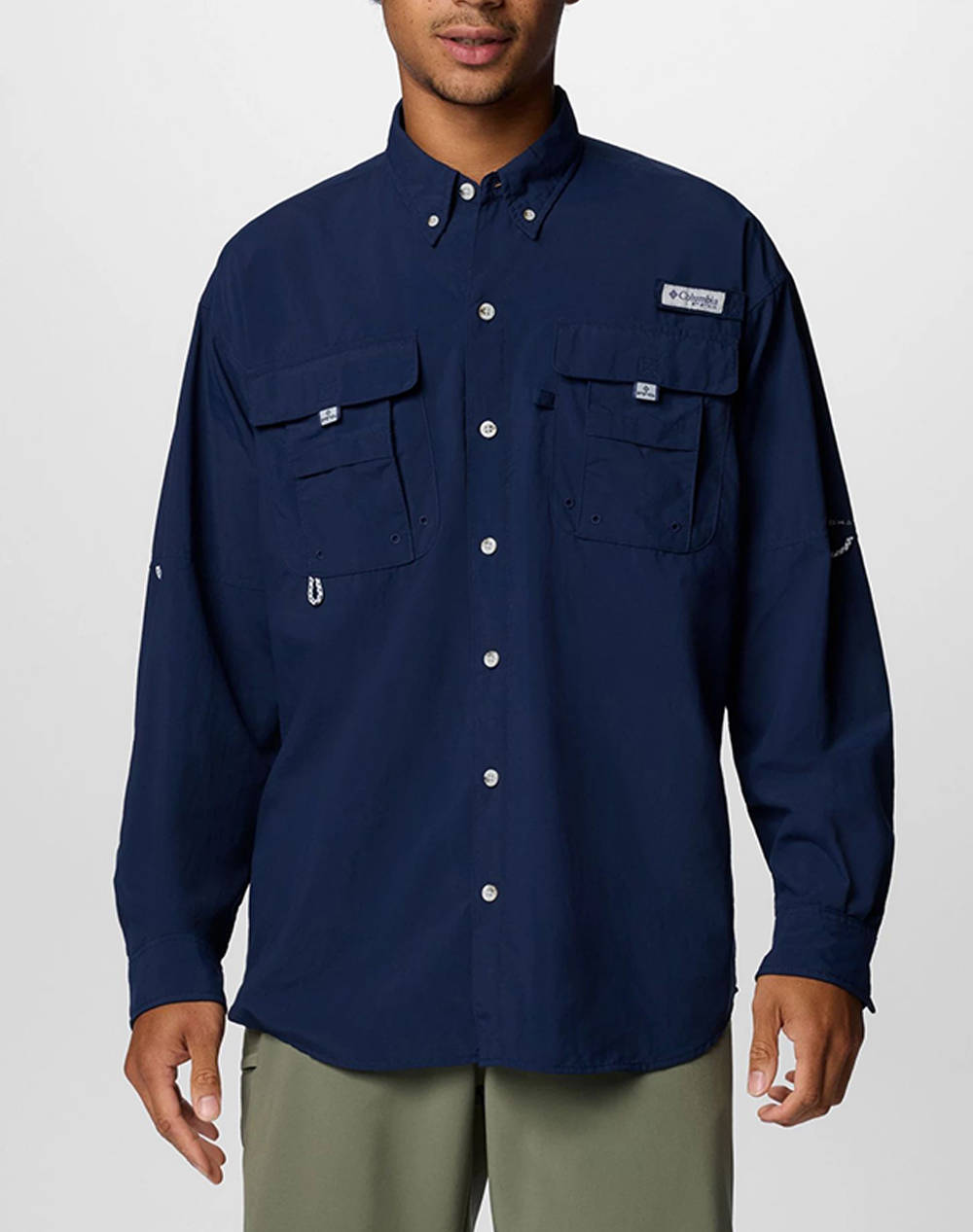 COLUMBIA COLUMBIA Ανδρικό Πουκάμισο Bahama™ II L/S Shirt CD34-1011621-466 DarkBlue