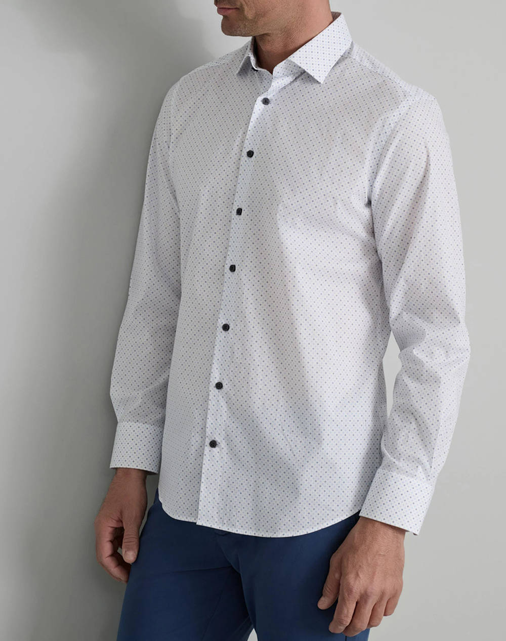 NAVY&GREEN ΠΟΥΚΑΜΙΣΟ FIT LINE 24NG.MP16/NGMS-WHITE/BLUE/LT BLUE Multi φωτογραφία