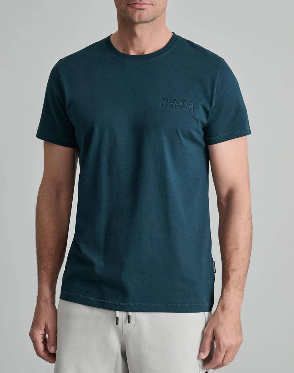NAVY&GREEN NAVY&GREEN ΜΠΛΟΥΖΑ ΛΑΙΜΟΚΟΨΗ 24TU.334/9P-HUNTER GREEN Petrol