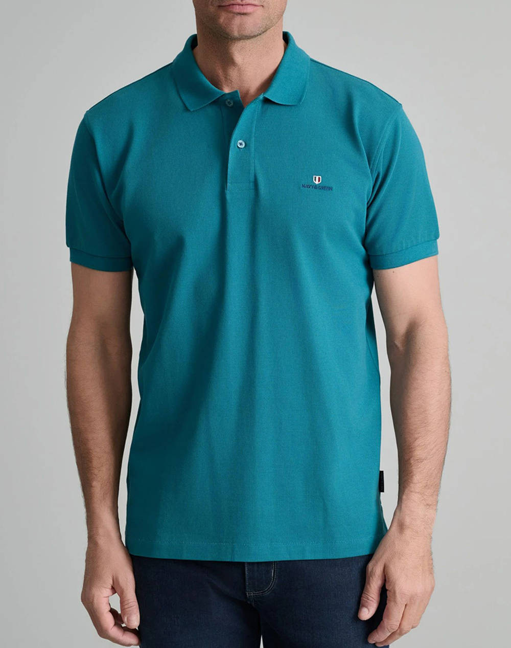 NAVY&GREEN NAVY&GREEN ΜΠΛΟΥΖΑΚΙ ΠΟΛΟ M/ΧΡΩΜΟ, CUSTOM FIT 24GE.300.8-Deep Lake SeaShell