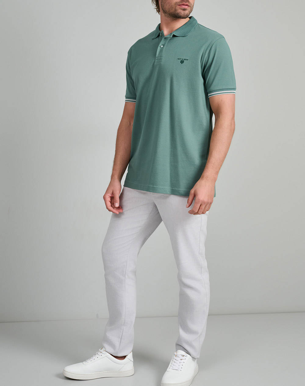 NAVY&GREEN ΜΠΛΟΥΖΑ ΠΟΛΟ