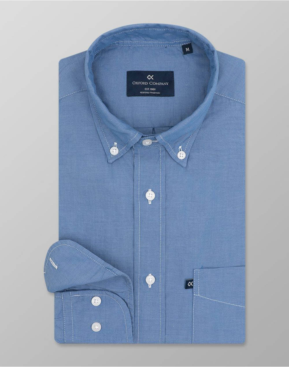 OXFORD COMPANY OXFORD COMPANY BUTTON DOWN ΥΠΟΚΑΜΙΣΟ J112-BU10.01-01 JeanBlue