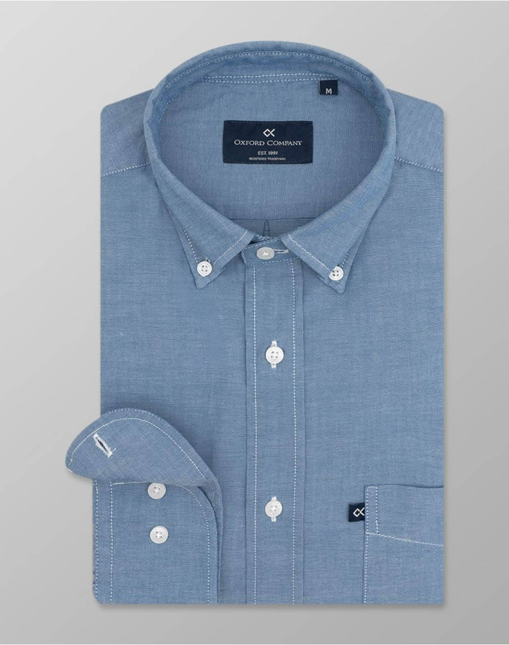 OXFORD COMPANY OXFORD COMPANY BUTTON DOWN ΥΠΟΚΑΜΙΣΟ J113-BX11.01-01 JeanBlue