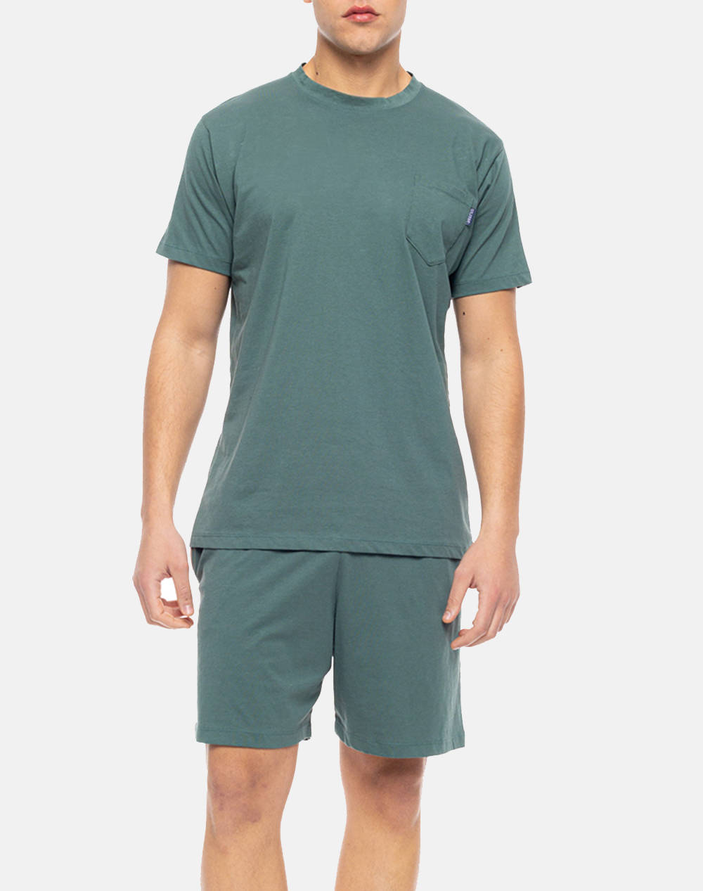 PINK LABEL PINK LABEL PYJAMA NOS SOLID SN-M110-Oil Green Khaki