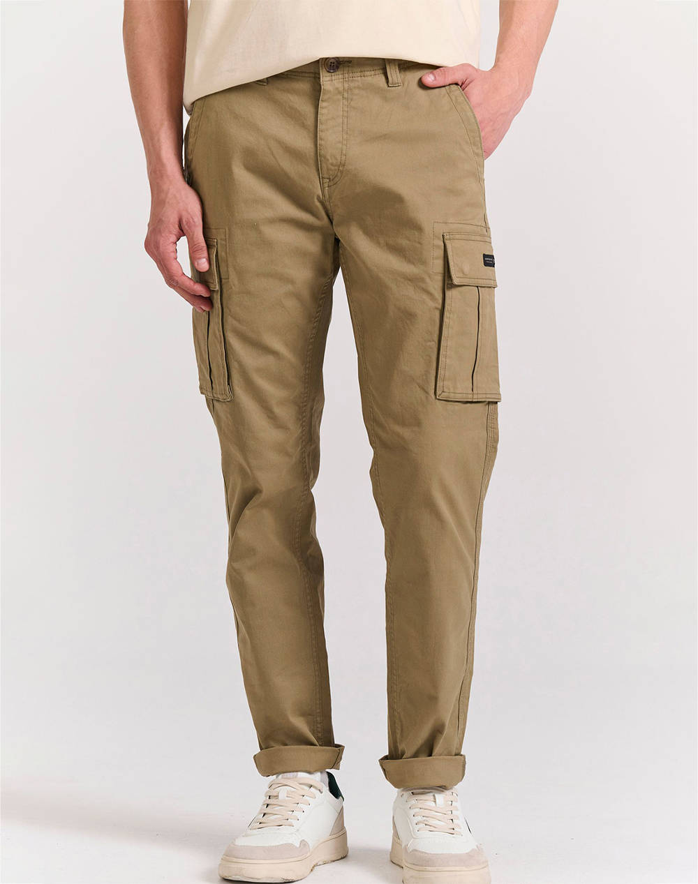 FUNKY BUDDHA FUNKY BUDDHA Ανδρικό Παντελόνι Cargo FBM011-002-02-OREGANO SandyBrown
