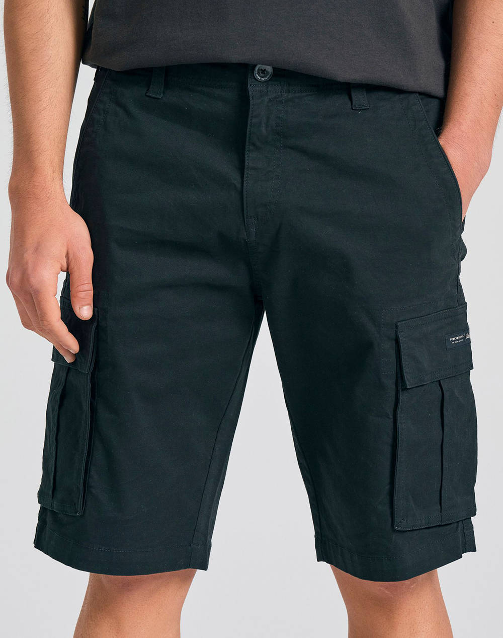 FUNKY BUDDHA FUNKY BUDHA Ανδρική Βερμούδα Cargo FBM011-002-03-BLACK Black