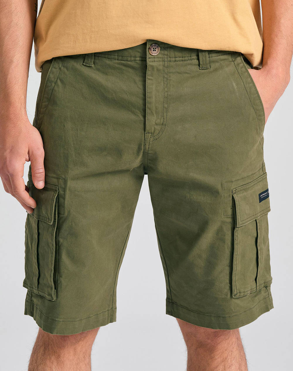 FUNKY BUDDHA FUNKY BUDHA Ανδρική Βερμούδα Cargo FBM011-002-03-KHAKI Khaki
