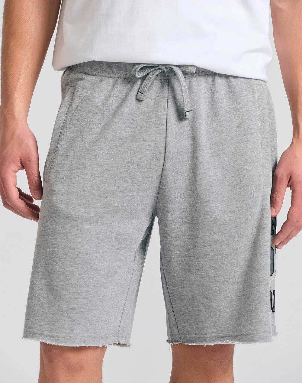 FUNKY BUDDHA FUNKY BUDDHA Ανδρικό Αθλητικό Σορτς FBM011-051-03-GREY MEL LightGray