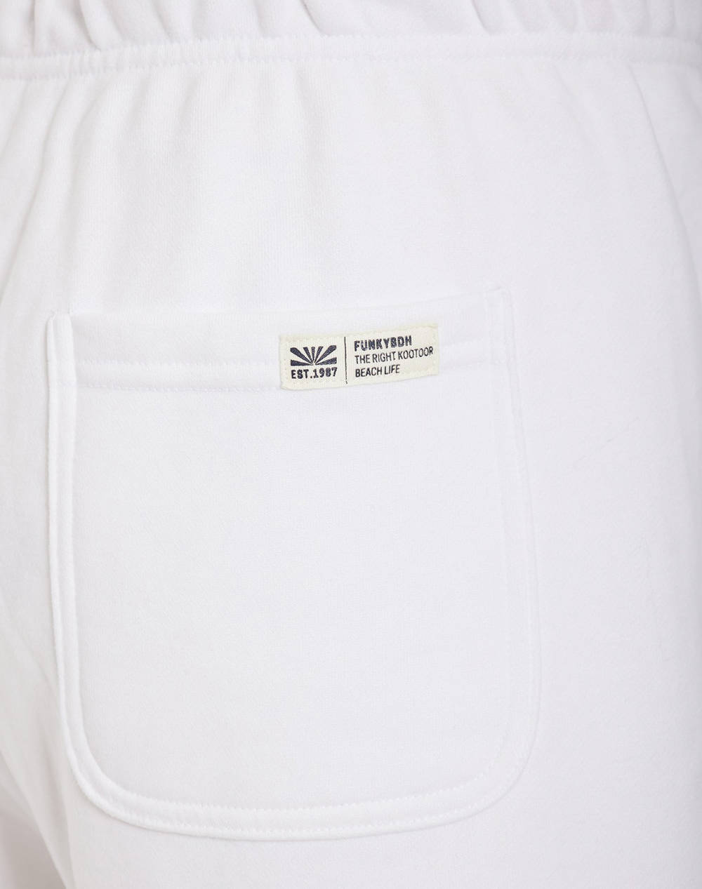 FUNKY BUDDHA Ανδρικό Αθλητικό Σορτς FBM011-051-03-WHITE White φωτογραφία