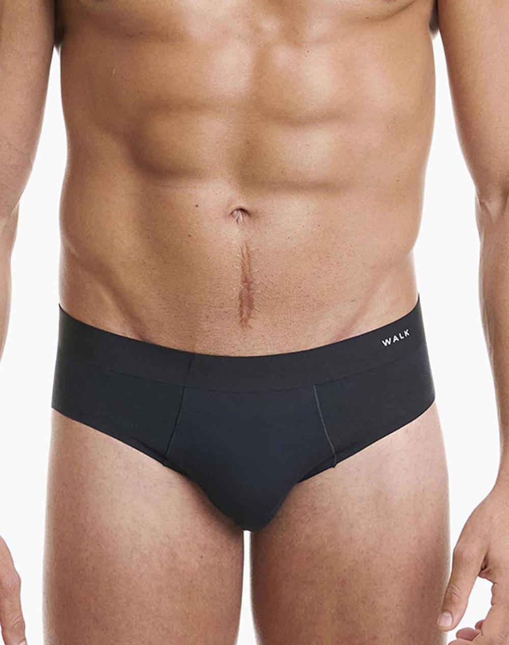 WALK WALK ΑΝΔΡΙΚΟ SEAMLESS ΣΛΙΠ BAMBOO W1772-02 Black