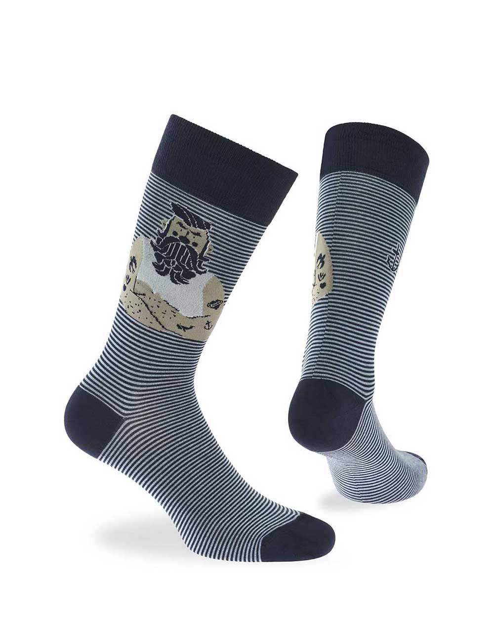 WALK ΑΝΔΡΙΚΕΣ ΚΑΛΤΣΕΣ BAMBOO ΜΕ ΣΧΕΔΙΟ W304-44-75/ΜΠΛΕ ΣΚΟΥΡΟ 2 DarkBlue φωτογραφία